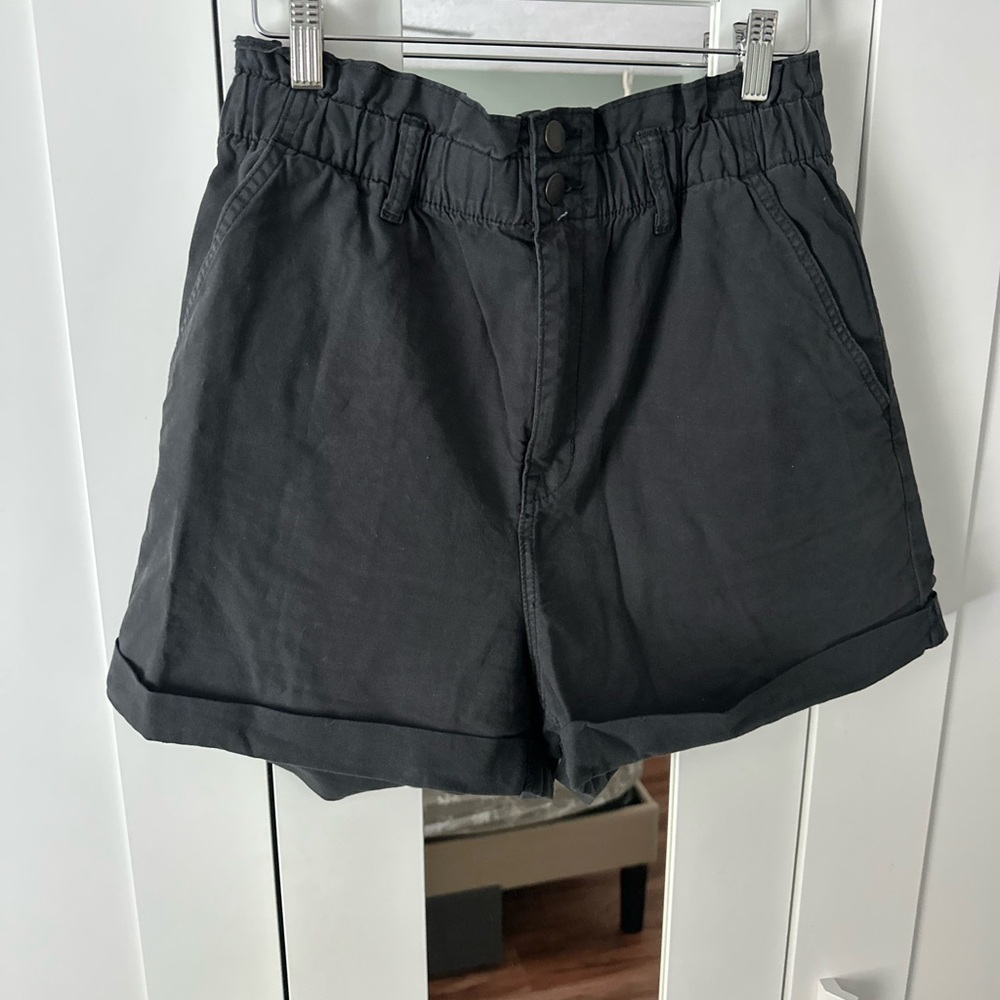 Universal Thread Women's Paper Bag Charcoal Shorts - Picture 3 of 6